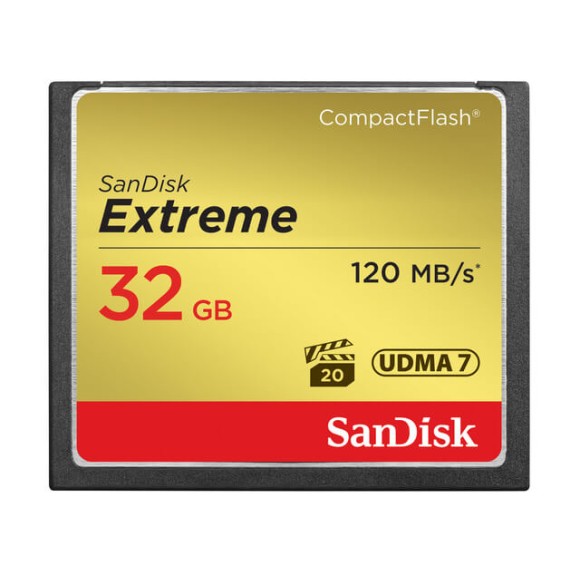 SanDisk 32GB Extreme CompactFlash 120MB/s Memory Card